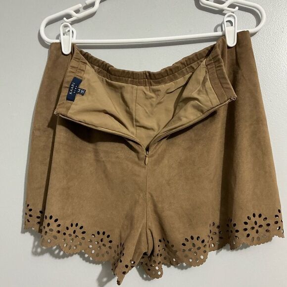 Kaari Blue brown lined shorts size 14 - Picture 3 of 6
